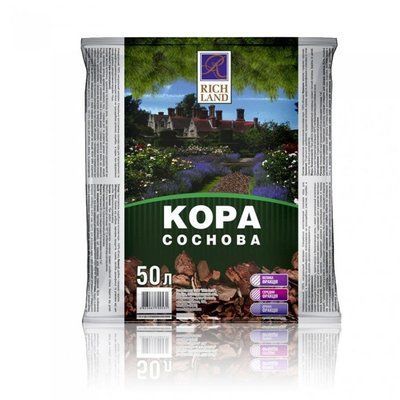 Кора соснова середня Richland 50л 436 фото